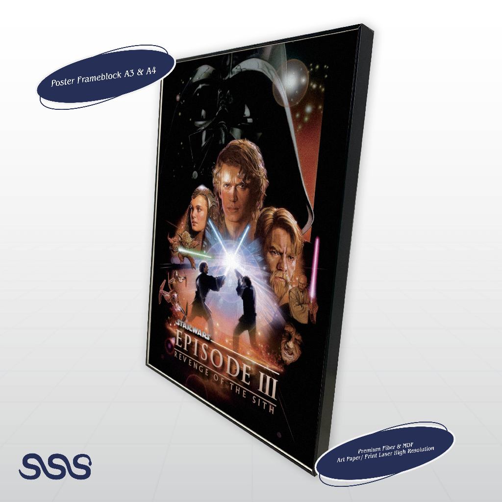 POSTER STAR WARS / MOVIE POSTER / POSTER FRAMEBLOCK 576