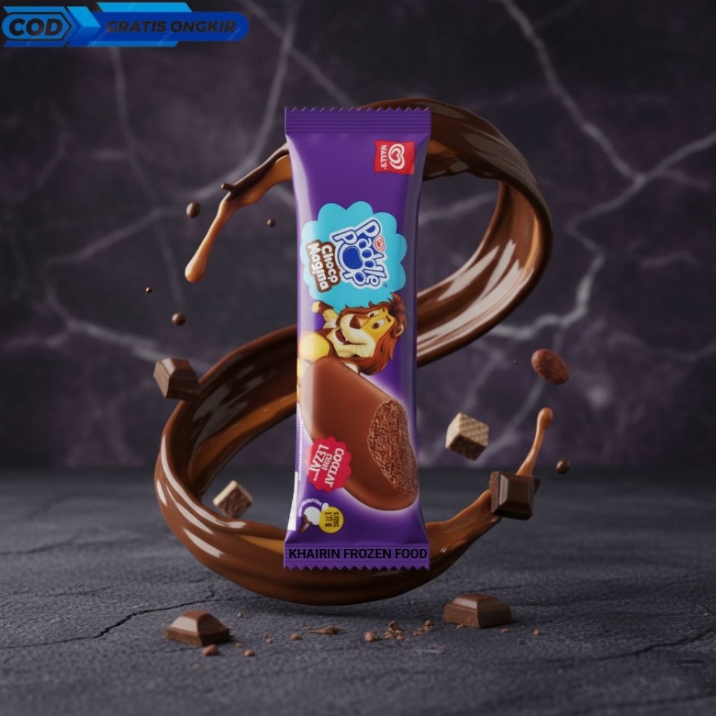 Walls Ice Cream Paddle Pop Choco Magma Frozen Food Khairin