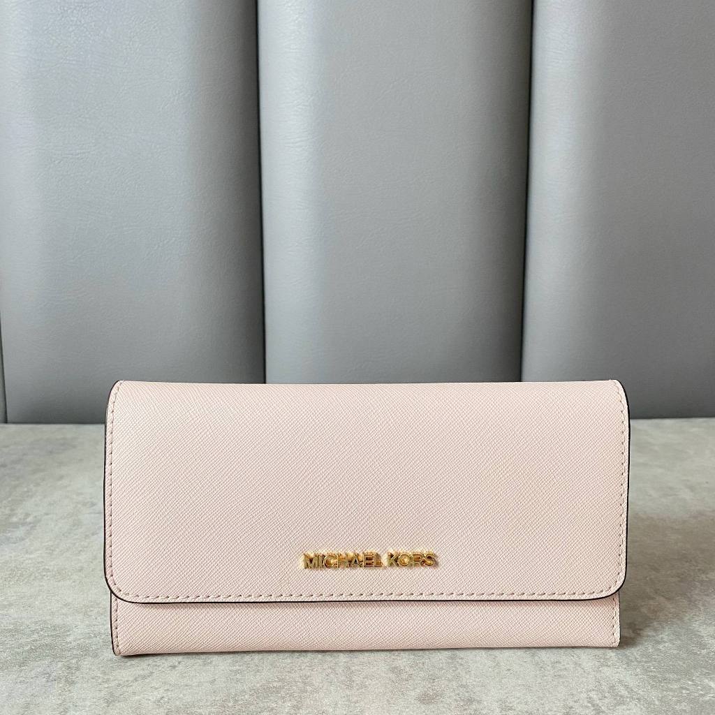 dompet panjang cewek michael kors kd010 pink soft ready stock