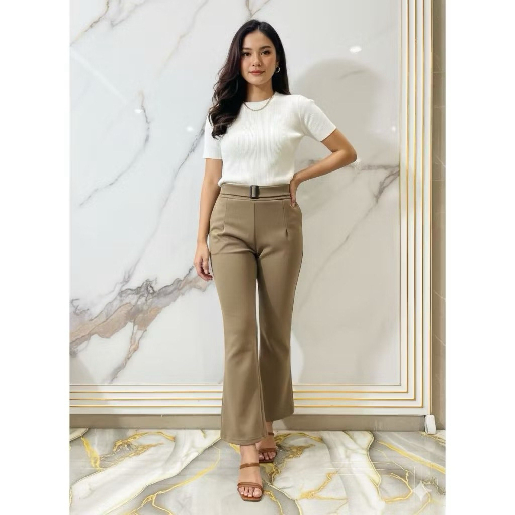 Celana Cutbray Variasi Belt Scuba Dewasa