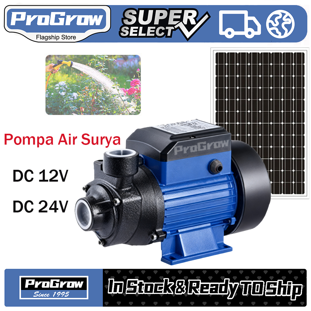 Pompa Dorong Solar Panel Surya DC 12V/24V - Mesin Pompa Air Tenaga Matahari Booster Pump