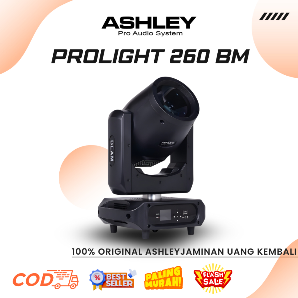 Moving Head Beam Ashley Prolight 260 BM Professional Moving Head Beam