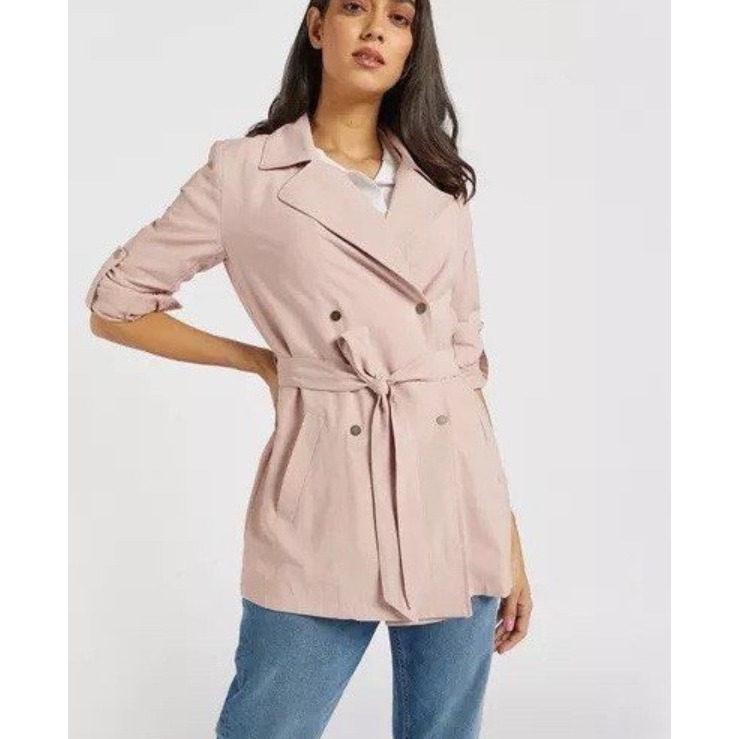 Trench Coat Blazer Wanita Max