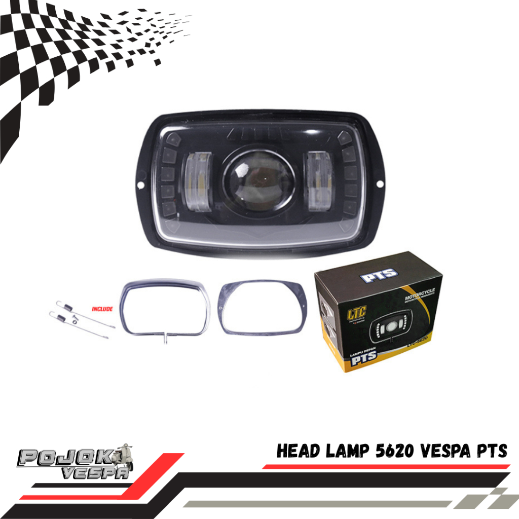Head Lamp LED LTC-5620 Lampu Depan Vespa PTS