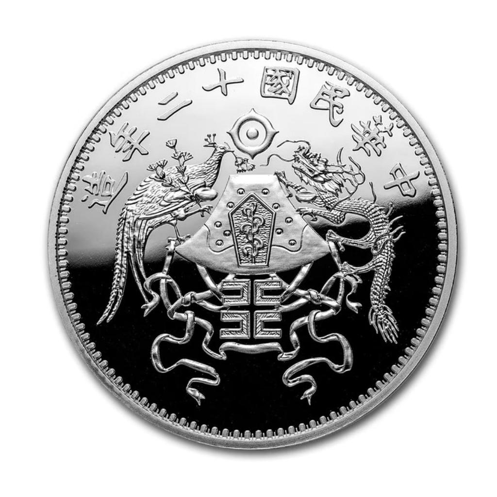 Koin perak 2019 Dragon & Phoenix Dollar Three 1 oz Silver coin