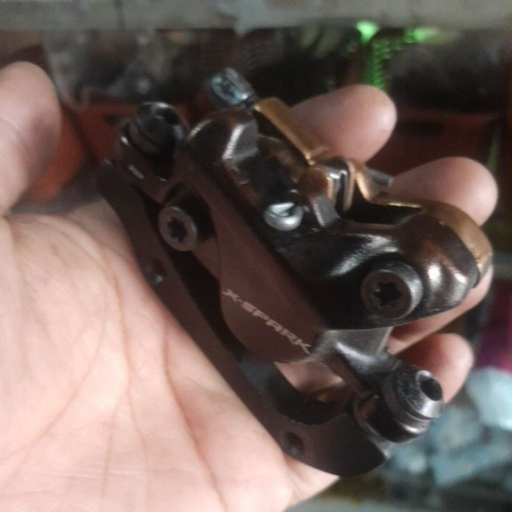 kaliper rem  sepeda hidrolik pakai oli brand X-SPARK SECOND COPOTAN SEPEDA