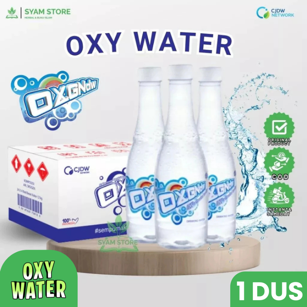 Air Oxy Original 1Dus 24botol CJDW Air minum Oxygndw Oxygen Drinking Water