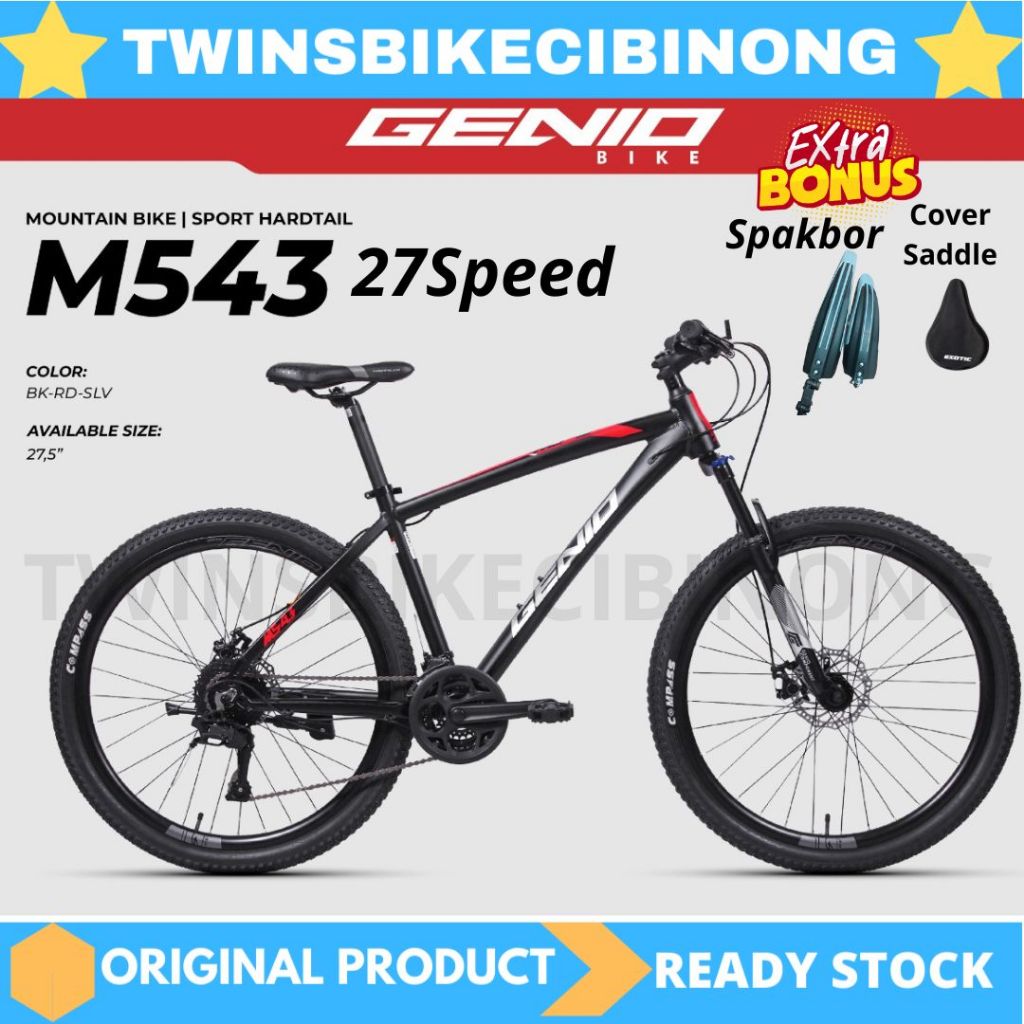 SEPEDA GUNUNG MTB 27,5 GENIO M 543 NEW ALLOY FRAME