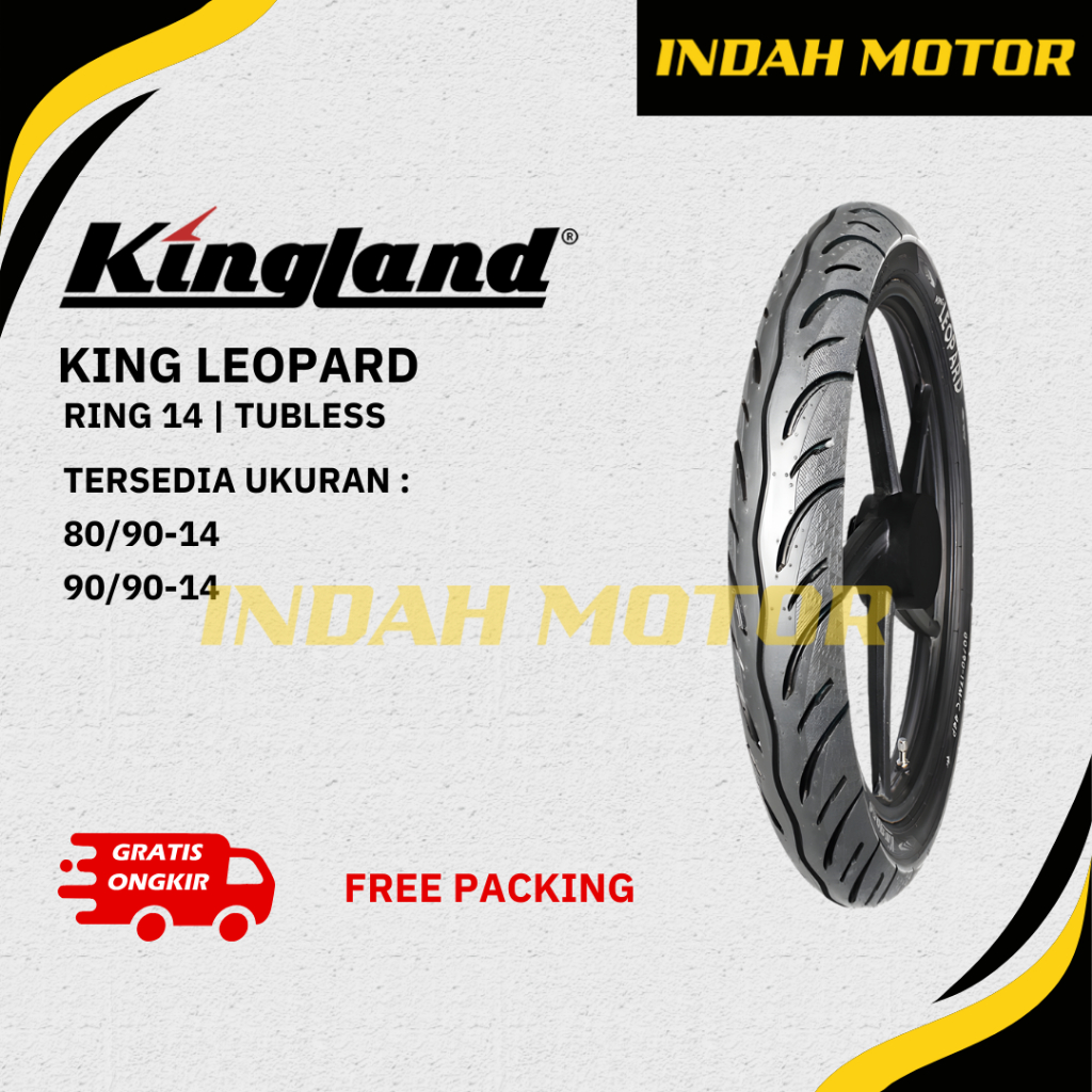 Ban King Land Tipe King Leopard Ring 14 Tubeless | 80/90-14 | 90/90-14
