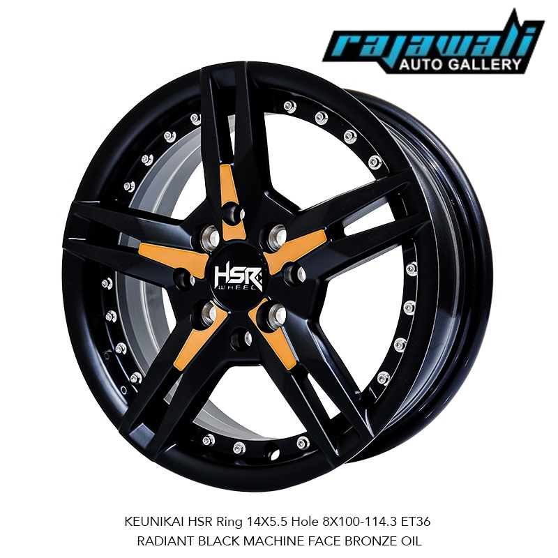 VELG RACING RING 14 BUAT SPRESSO STARLET KIJANG BRIO AVEGA KARIMUN DLL VELG KEUNIKAI RING 14 HSR