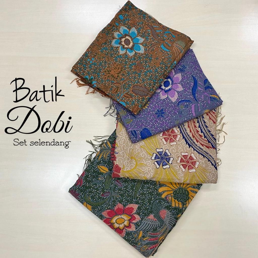 Batik Katun Doby JK Setelan Selendang - Panjang 233cm Lebar 110cm