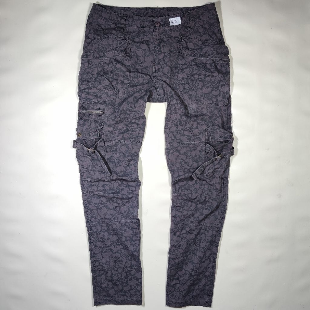 (MOHON BACA DESKRIPSI) NEIGHBORHOOD VINTAGE 2000s TACTICAL SKULL PRINTED JEANS