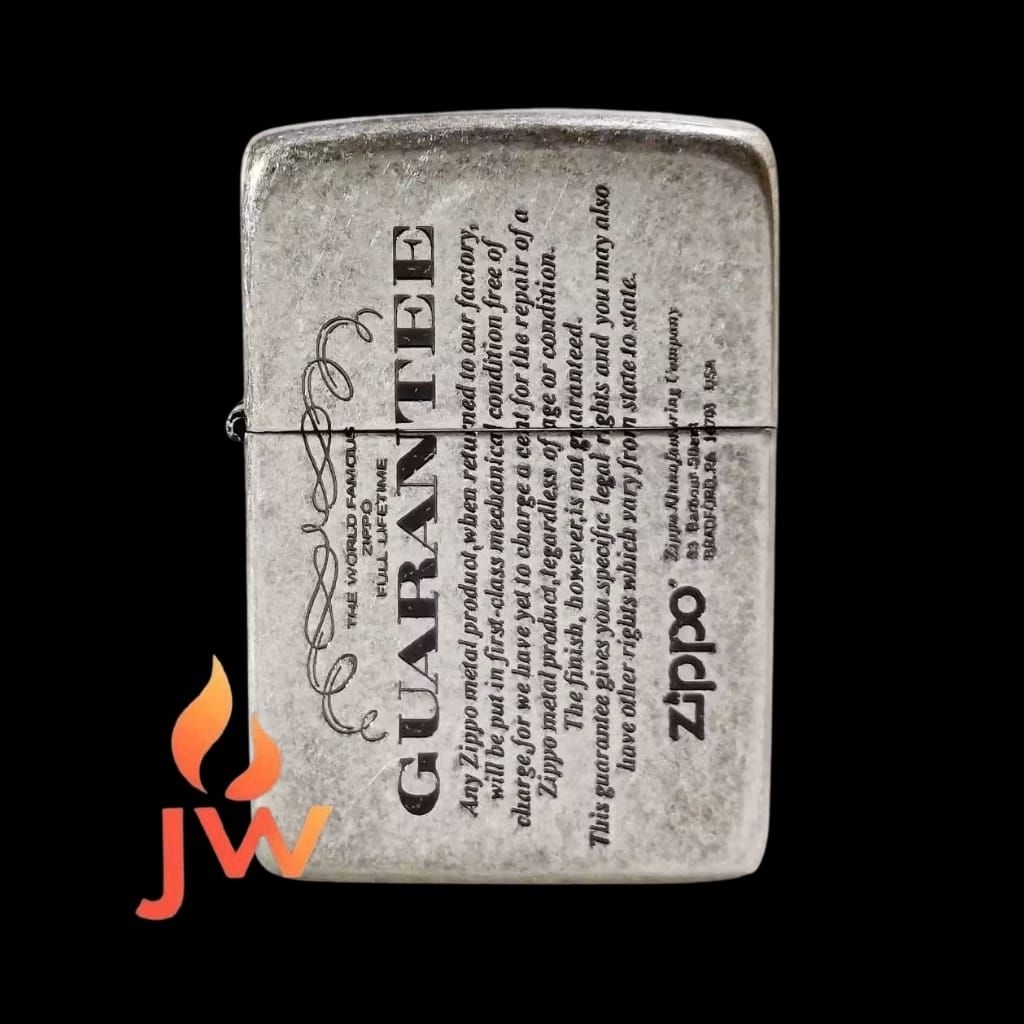 Korek Api Zippo Silver Motif Guarante- Premium