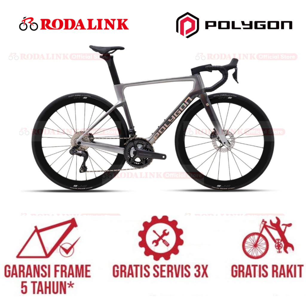 Polygon Sepeda Balap Carbon Helios A8 Ultegra Di2 With Power Meter - Carbon Roadbike UCI Approved