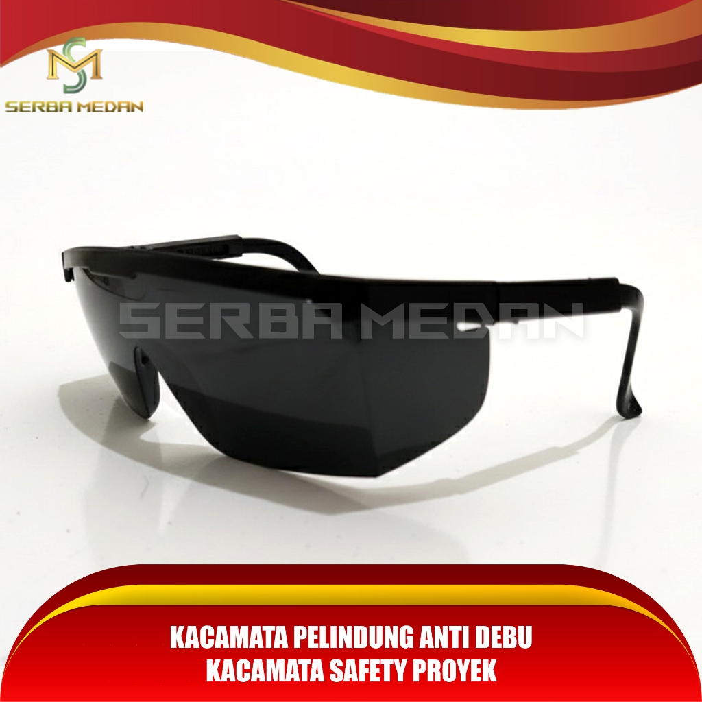 Kacamata Proyek Kacamata APD Petak Hitam Safety Glass Kacamata Safety Kacamata Mekanik
