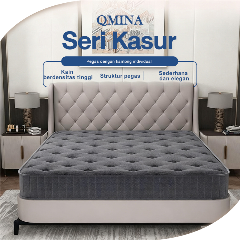 (Plush Top) Kasur Spring Bed Pegas Kantong Ukuran Kasur 100x200,120x200,160x200,180x200