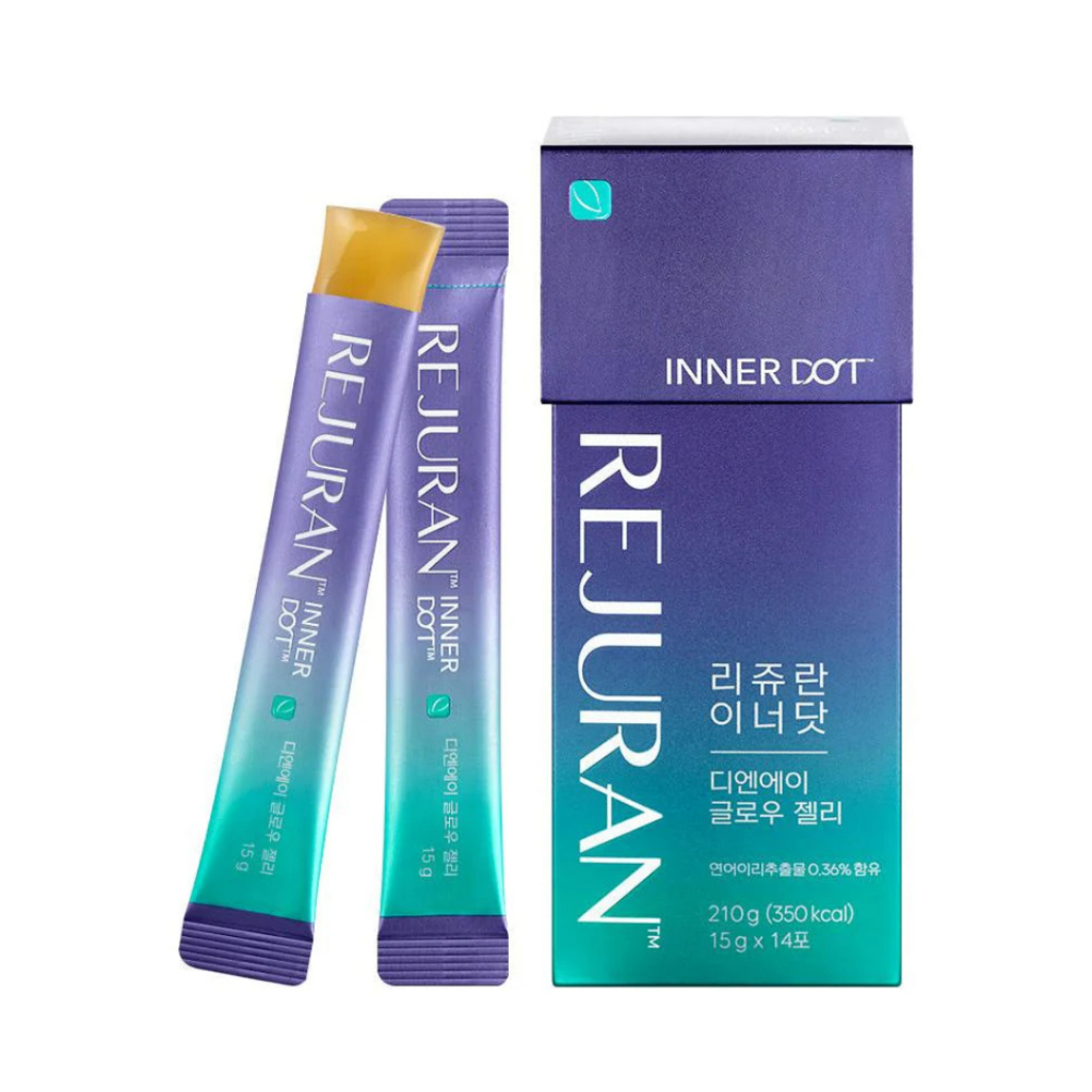 REJURAN Inner Dot DNA Glow Jelly – 14 Sticks | Edible Beauty / Suplemen Kecantikan / Suplemen DNA Sa