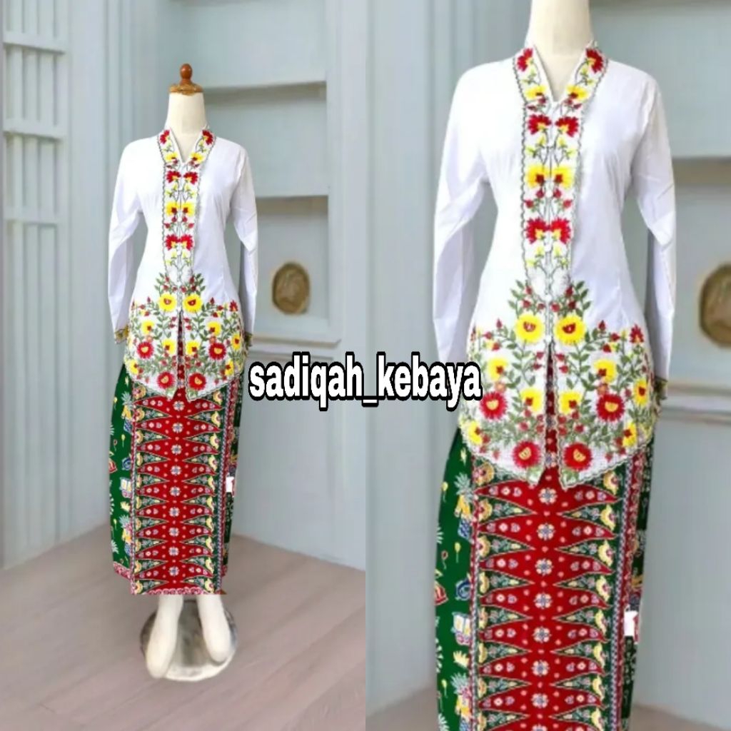 SETELAN KEBAYA ENCIM MODERN  TERBARU // KEBAYA ENCIM BORDIR BUNGA // SET ENCIM BORDIR MODERN