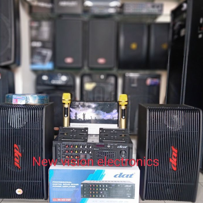 PAKETAN KARAOKE SPEAKER DAT 10 INCH/ Ampli DAT DA 303 DSP ORIGINAL