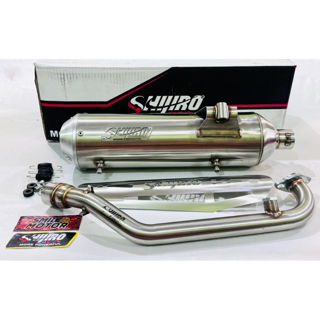 KNALPOT STANDART RACING SHIJIRO CITY RUNNER STAINLESS VARIO160 ADV160 PCX160