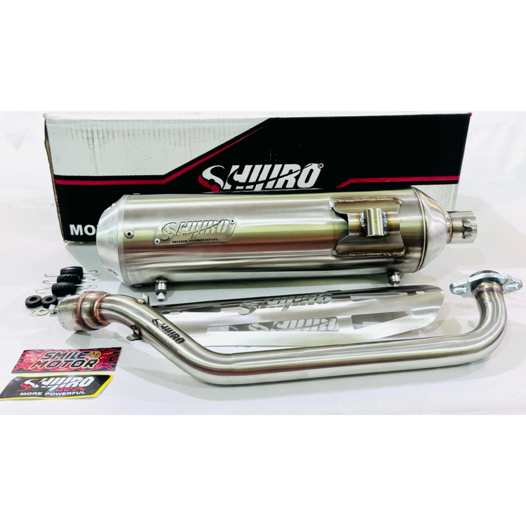 KNALPOT STANDART RACING SHIJIRO CITY RUNNER STAINLESS NMAX NEW NMAX NEO NMAX TURBO AEROX NEW AEROX A