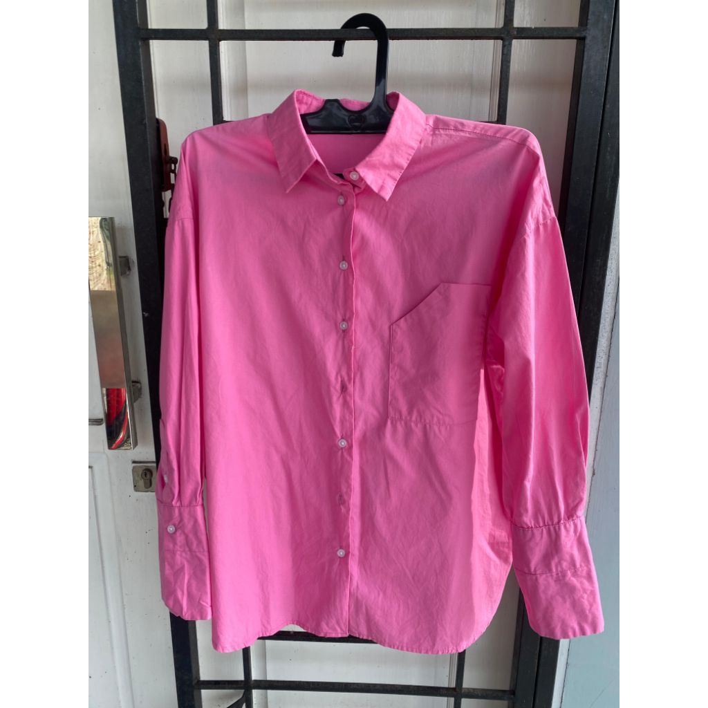Kemeja Wanita Pink Cottonink x NASL