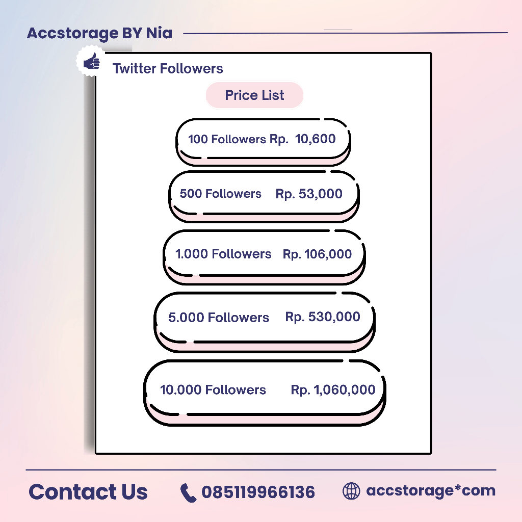 Twitter Followers | Tambah Followers Akun X (Twitter) | Real & Natural | Aman | Bangun Kredibilitas 