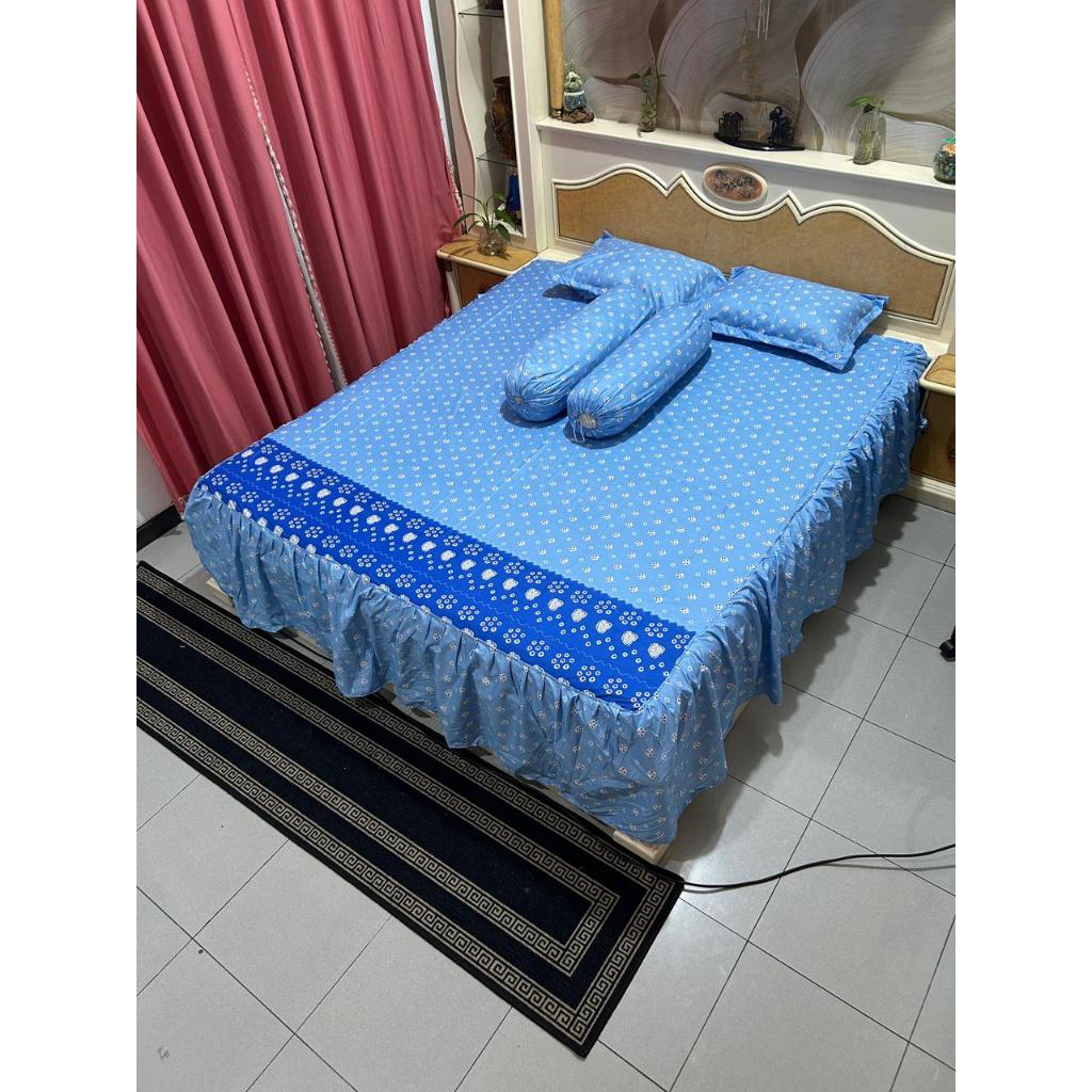 Sprei Rumbai YUKTHUKU motif jumputan batik Rumbai motif ramashinta aestatic sprei rumbai viral