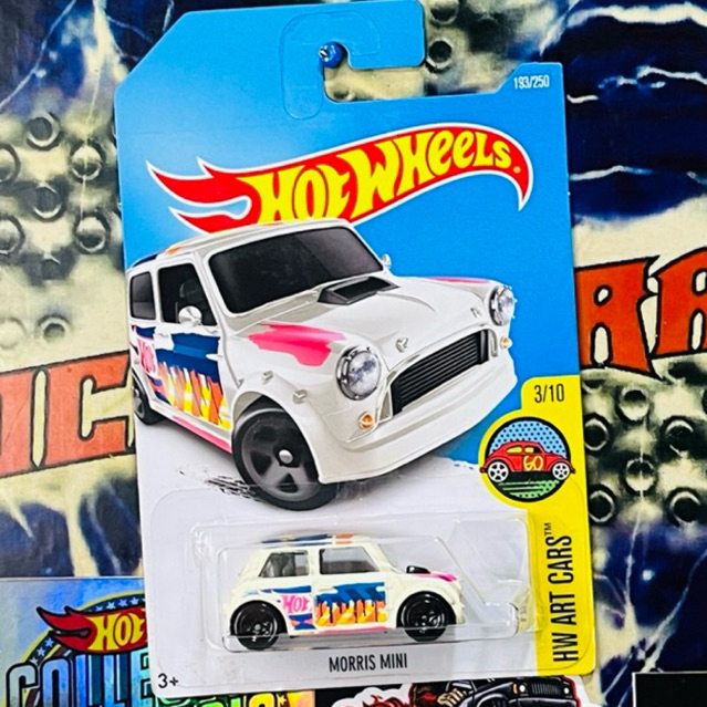 DIECAST HOT WHEELS MORRIS MINI WHITE COLLECTOR