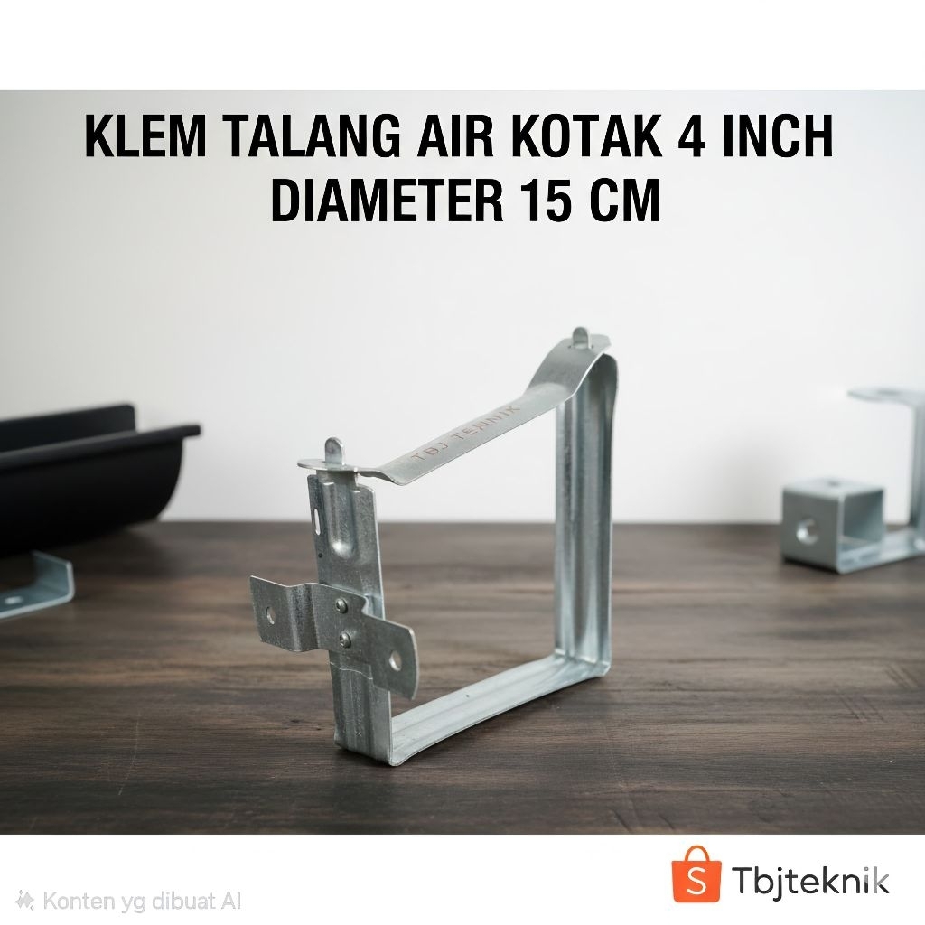 klem penyangga talang kotak/ cagak talang kotak 4 inch