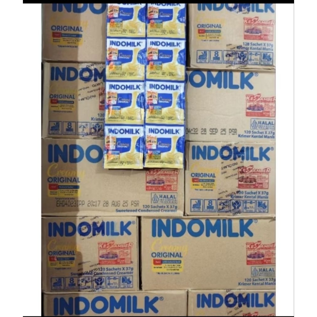 Indomilk susu kental manis sachet rasa vanila1 dus