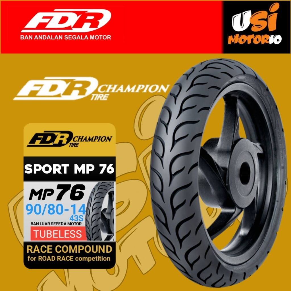 BAN SPORT MP 76 RING 14 90/80-14 TUBLES FDR MP 76