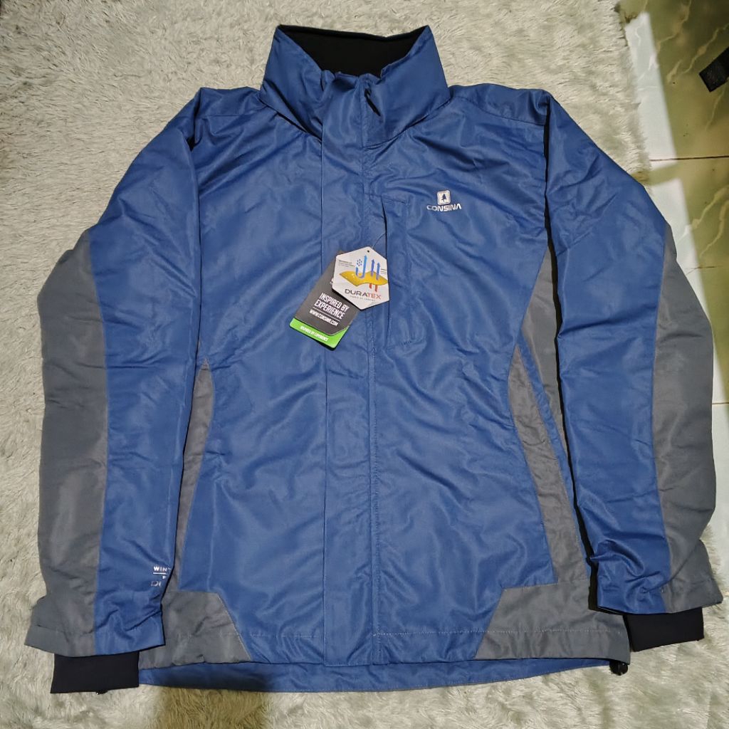 Jaket outdoor hiking Consina Winterpark biru Size M limited