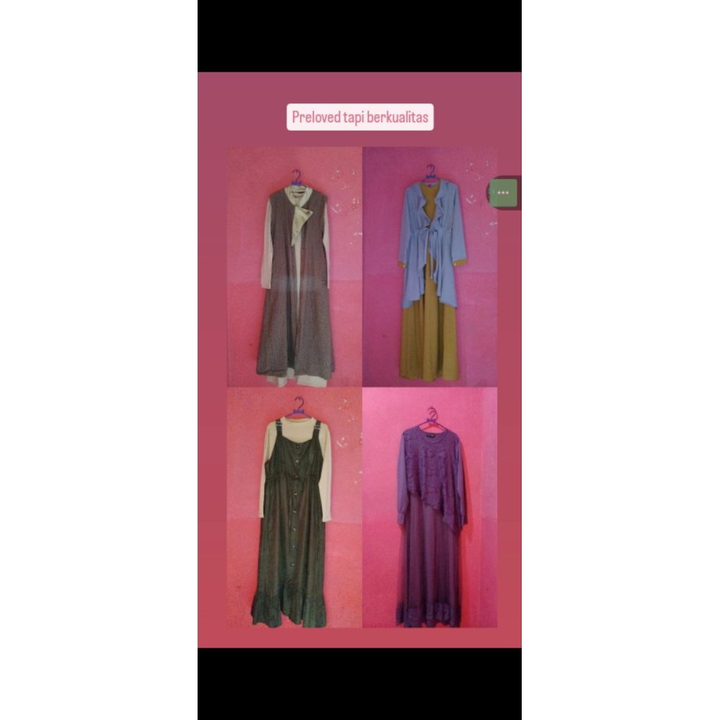 Preloved Gamis mewah wanita muslim