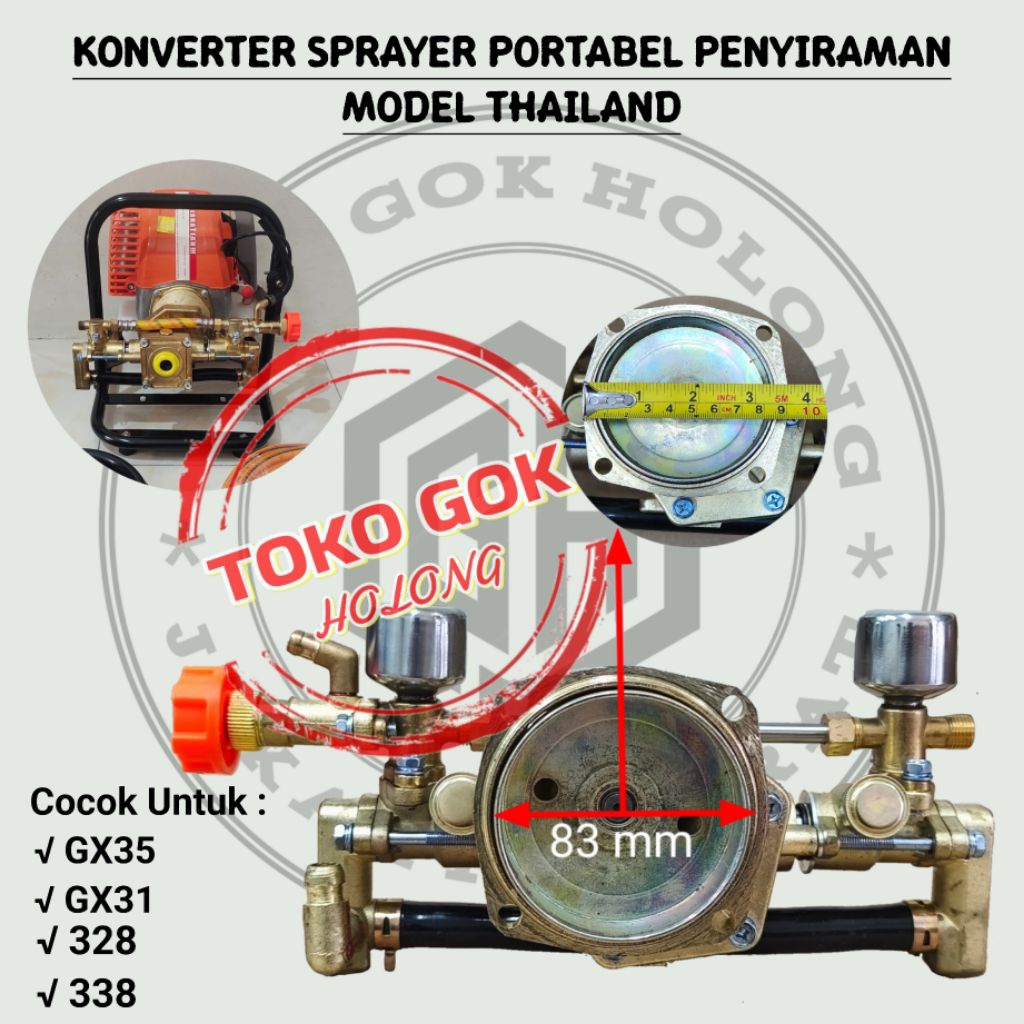 Pump Assy Konverter body Pompa Tabung Thailand Turbo Mesin Potong Rumput Modifikasi Sprayer portabel