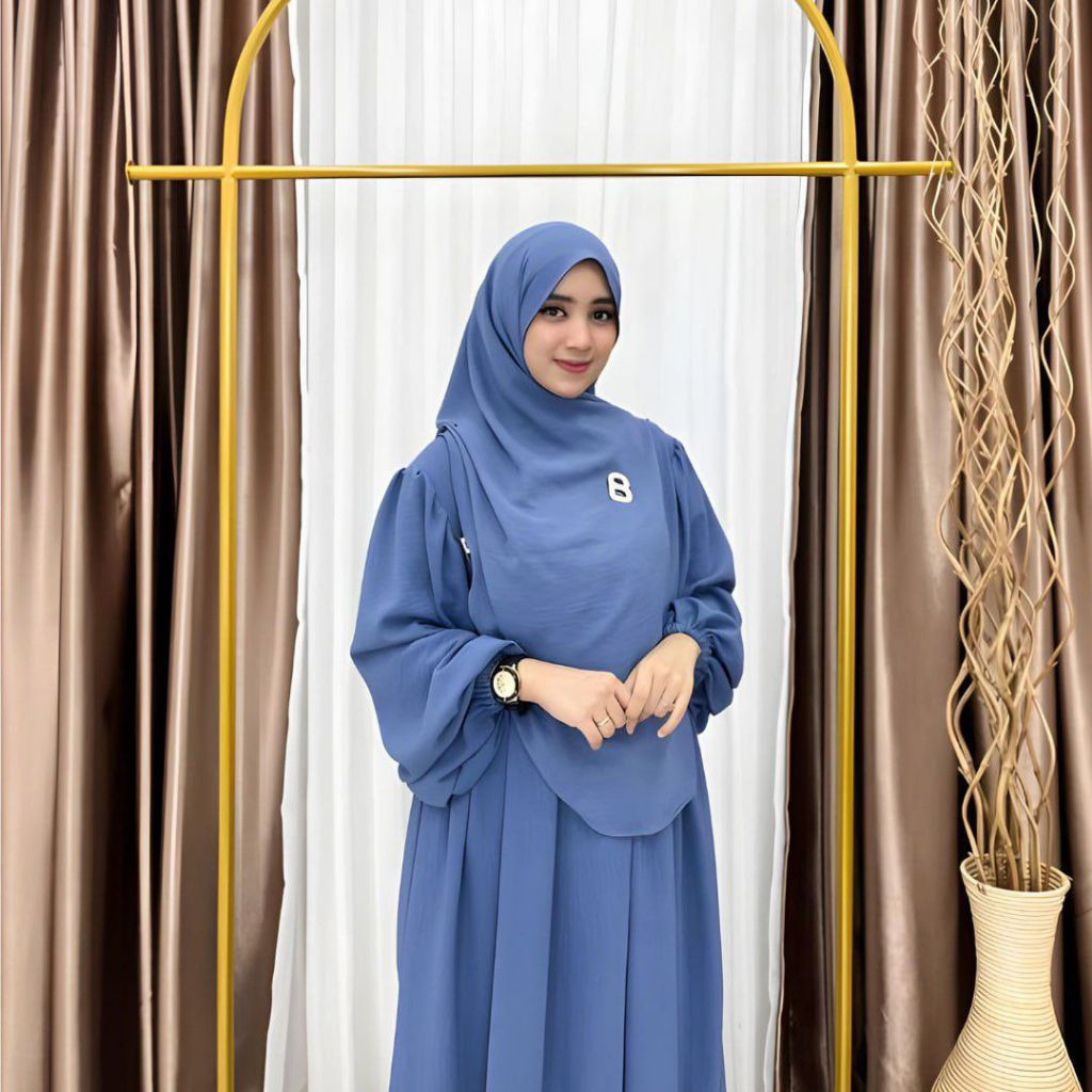 one set jilbab gamis syari jumbo