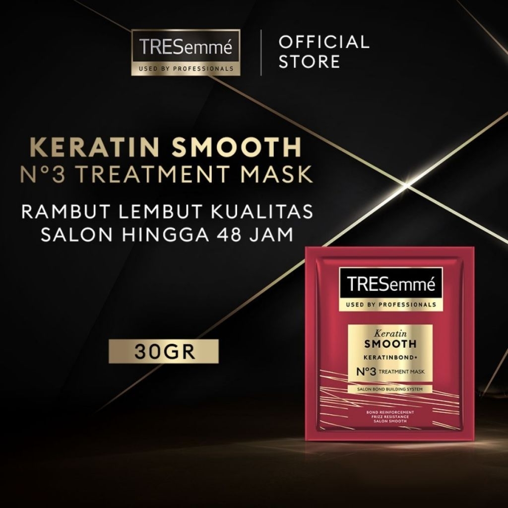 TRESEMME KERATIN SMOOTH MASK SACHET 30gr tresemme masker sachet tresemme sachet mask tresemme masker