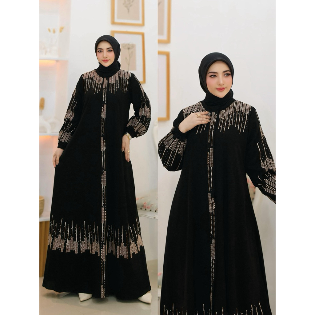 Gamis alodia tenun dress by nazwa