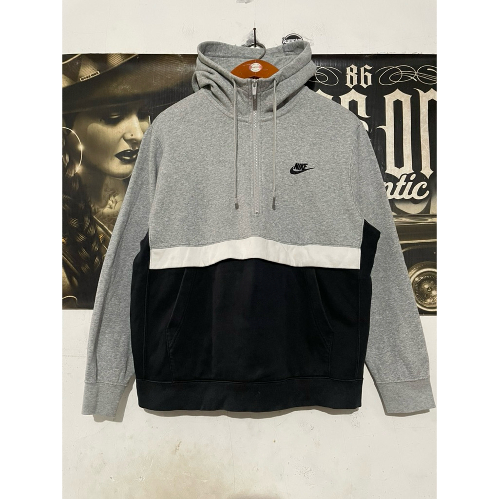 half zip hoodie nike second