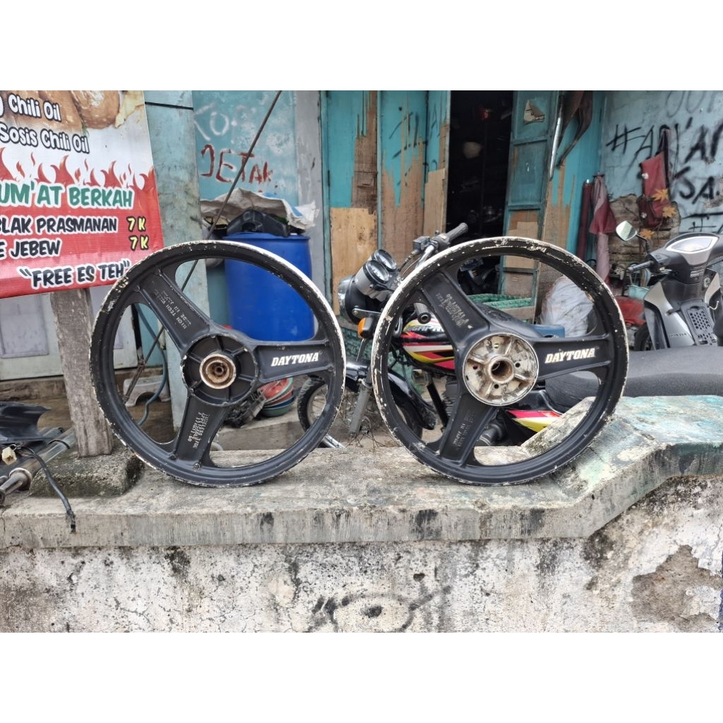 velg racing depan belakang palang 3 daytona pnp keluarga yamaha