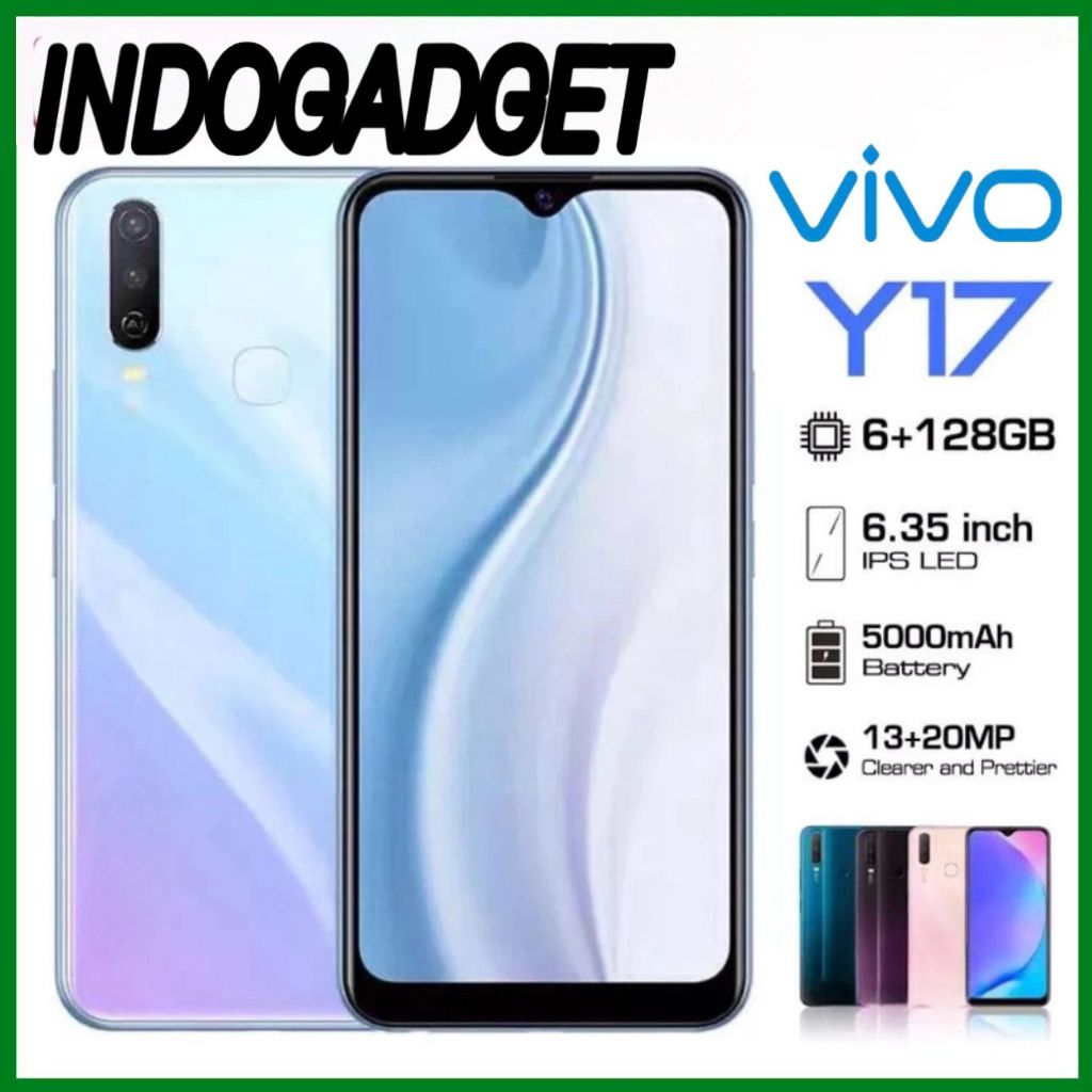 SMARTPHONE VIVO Y17 Ram 8/256GB Smartphone 4G LET 6.35 inches Dual SIM 20MP+13MP Handphone Indonesia