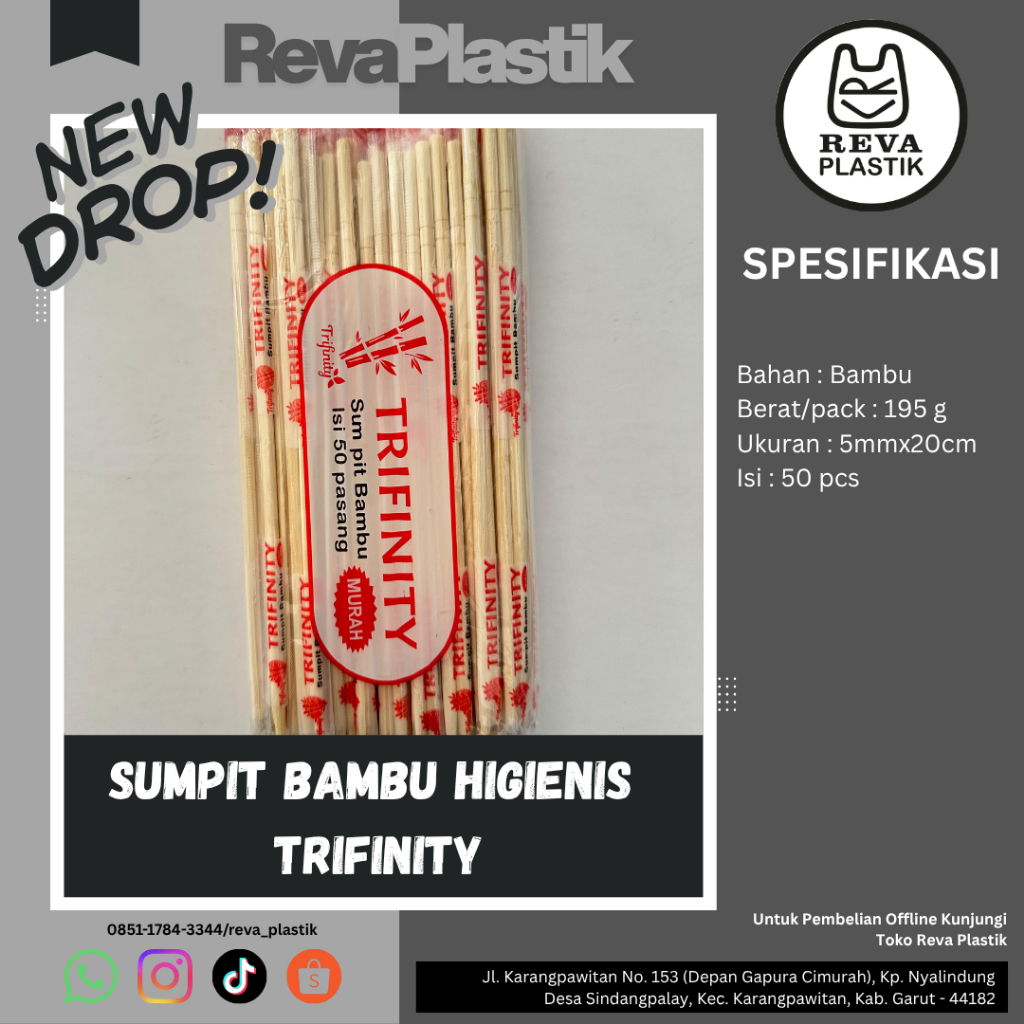 Sumpit Bambu Higienis Trifinity