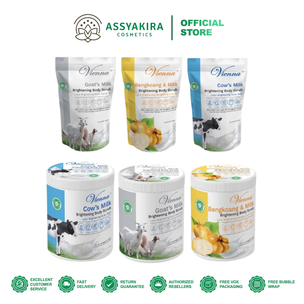 Vienna Body Scrub 1000gr (Pot & Pouch)