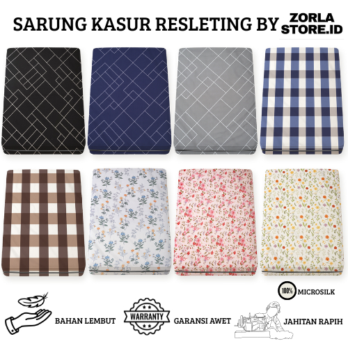 Sarung Kasur Busa Resleting Ukuran 120X200X20 - 120X200X25 - 120X200X30