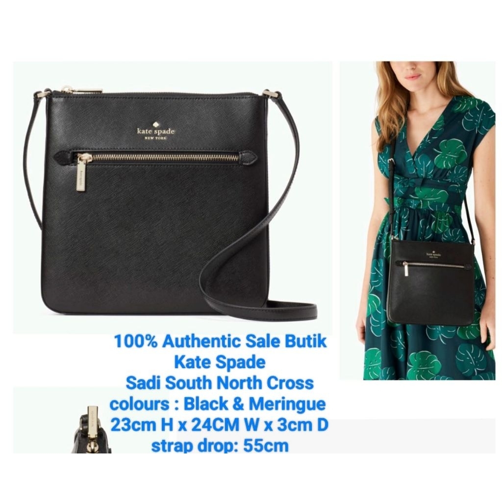 KATESPADE SADI SOUTH NORTH CROSS ORIGINAL BUTIK