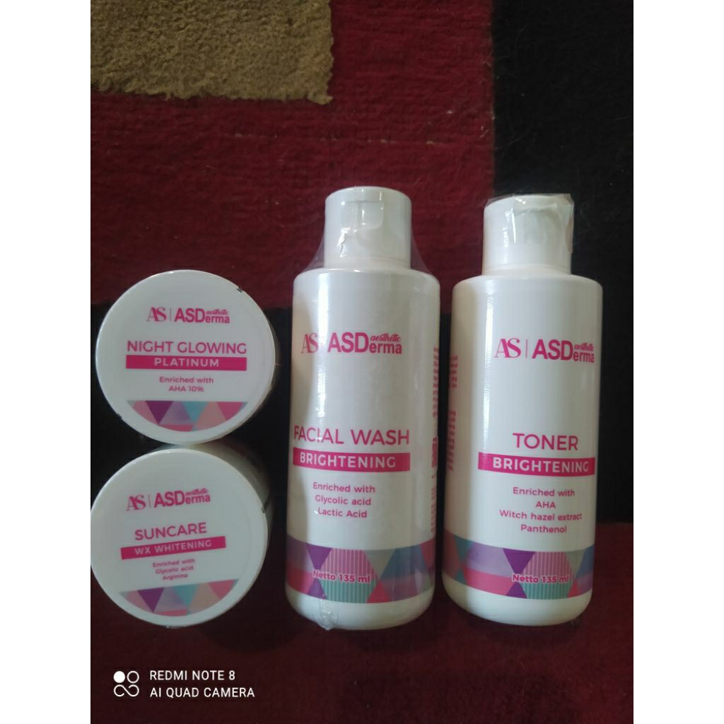 ASDERMA PAKET GLOWING SHINING 135ML