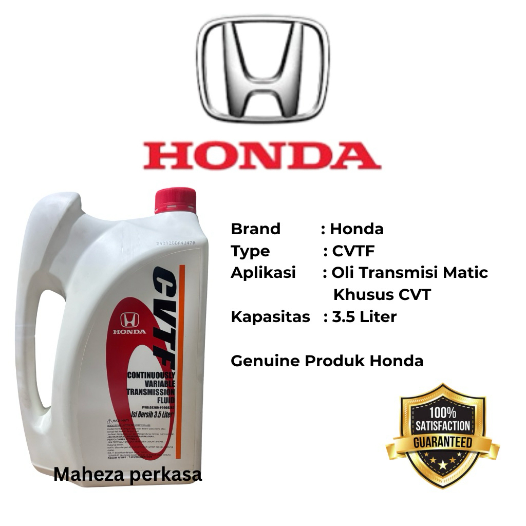 Honda CVTF Oli Matic CVT Mobil Honda Original OEM Oli Transmisi Matic CVT 3.5 Liter