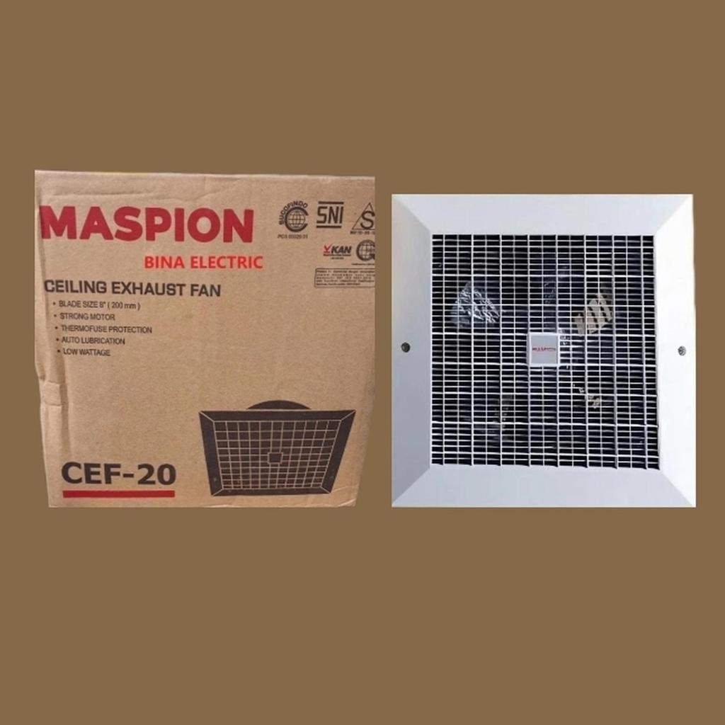 exhaust fan 8 inch CEF 20 plafon, HEXOS FAN 8 inch, kipas angin hisap