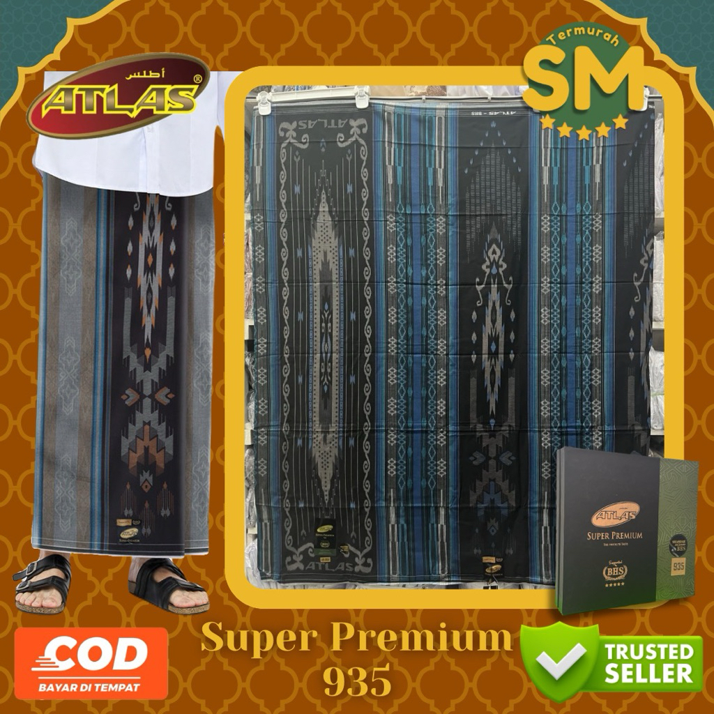 Sarung Atlas Super Premium 935 GOLD Original BHS