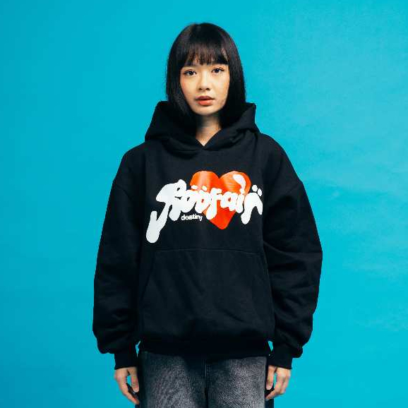 Roofair Hoodie Boxy Oversized Heavyweight - Type Love